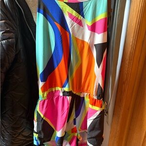 Fabletics vibrant geometric romper